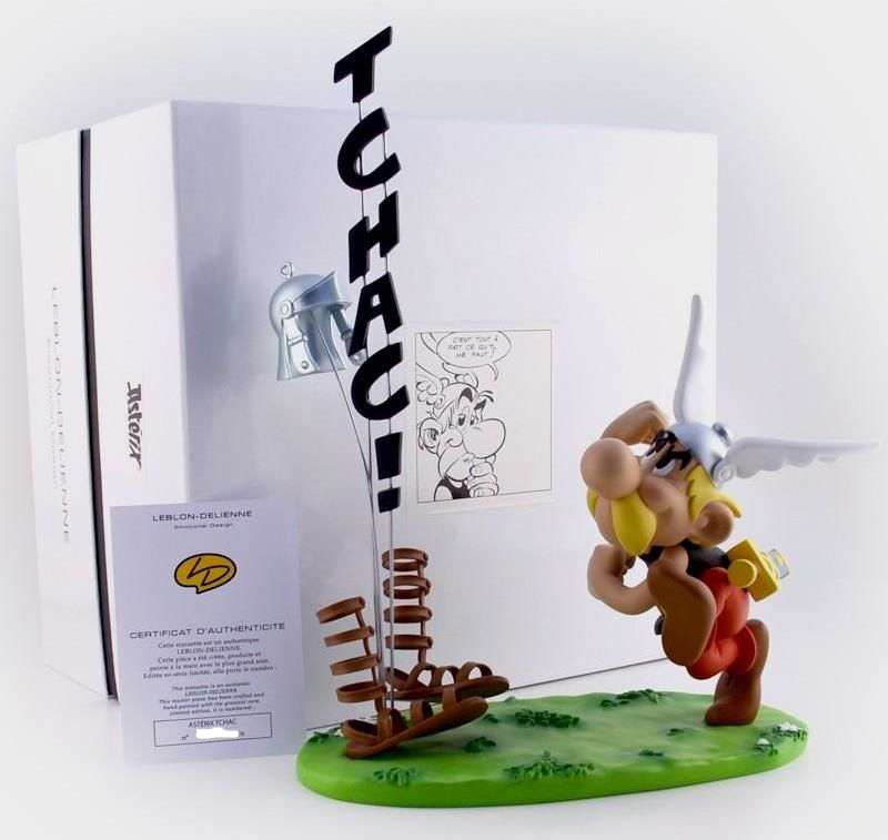 Sculpture Astérix Leblon Delienne & Uderzo : Astérix Se Prépare Avant Le Combat – Édition Limitée 200 Exemplaires